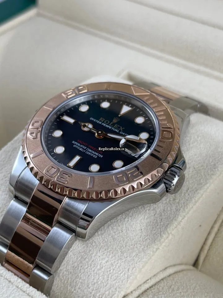 Beautiful Fake Rolex Yacht-master 37 268621 Caliber 2236 Automatic Movement 37mm Gold/steel Case Mens/unisex Watch - Image 3