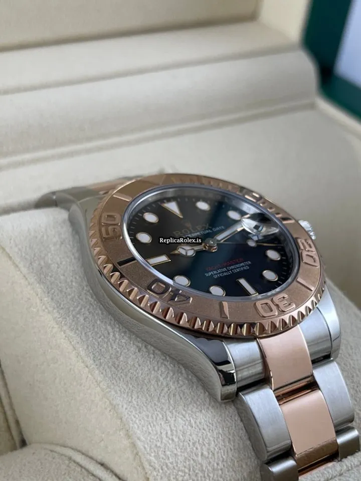 Beautiful Fake Rolex Yacht-master 37 268621 Caliber 2236 Automatic Movement 37mm Gold/steel Case Mens/unisex Watch - Image 4