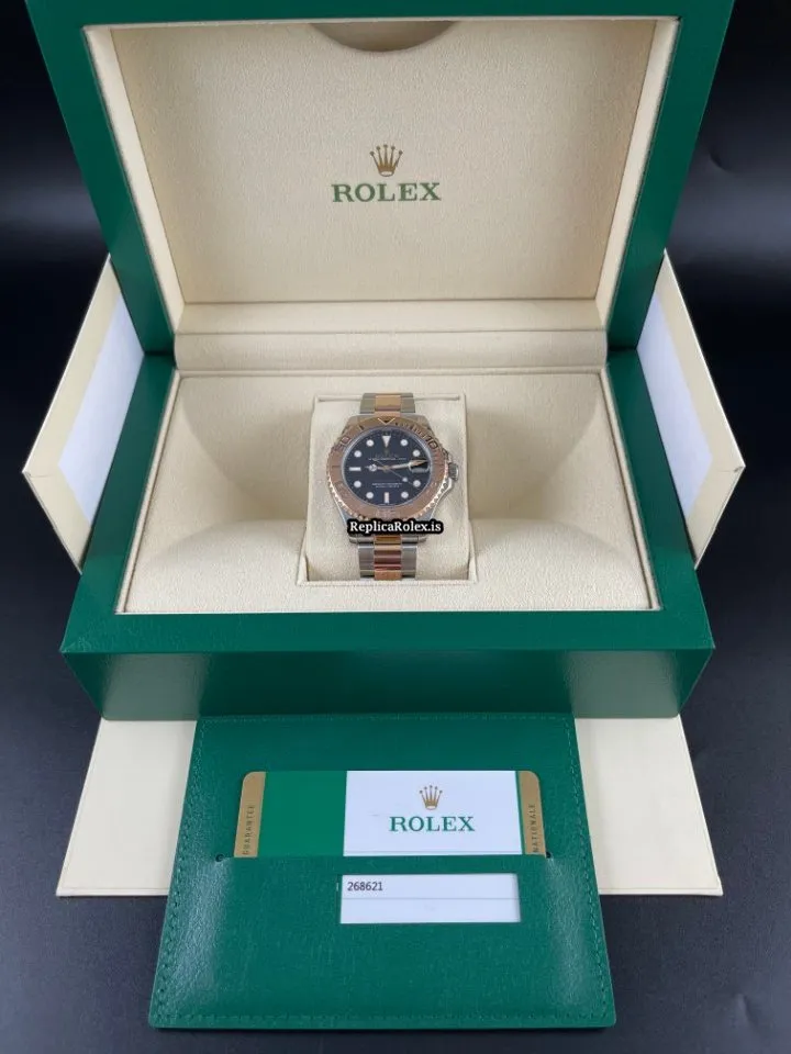 Beautiful Fake Rolex Yacht-master 37 268621 Caliber 2236 Automatic Movement 37mm Gold/steel Case Mens/unisex Watch - Image 6
