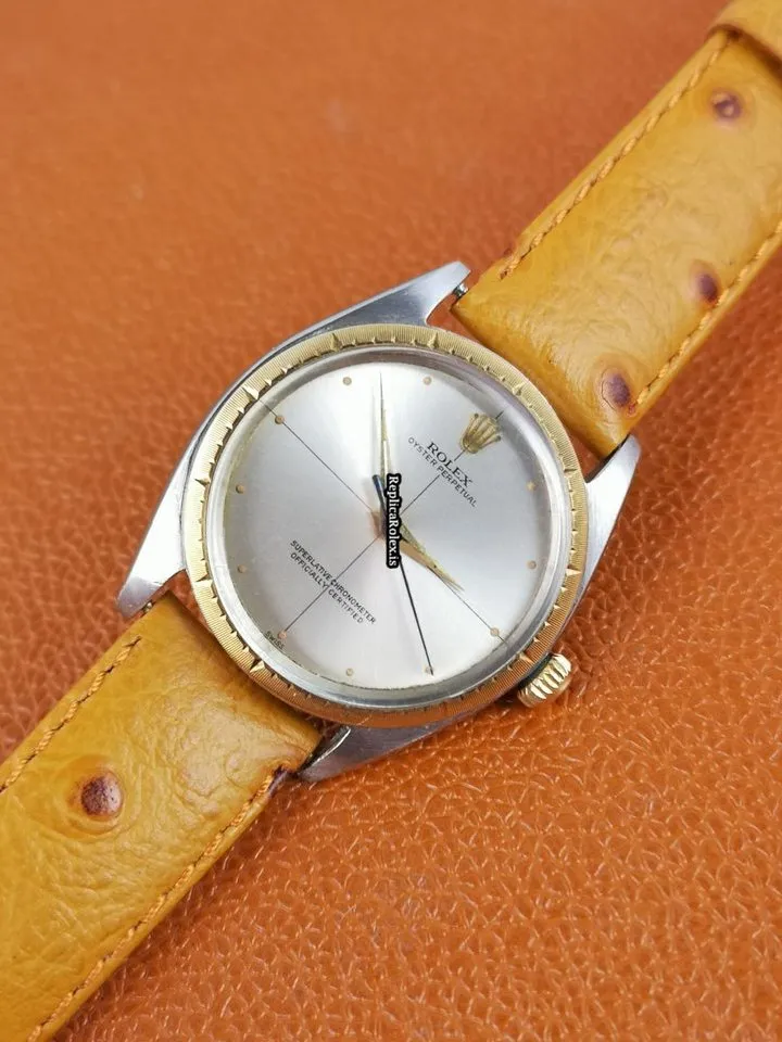 Perfect Replica Rolex Oyster Perpetual 34 1008 Caliber 1560 Automatic Movement 34mm Gold/steel Case Mens/unisex Watch - Image 11