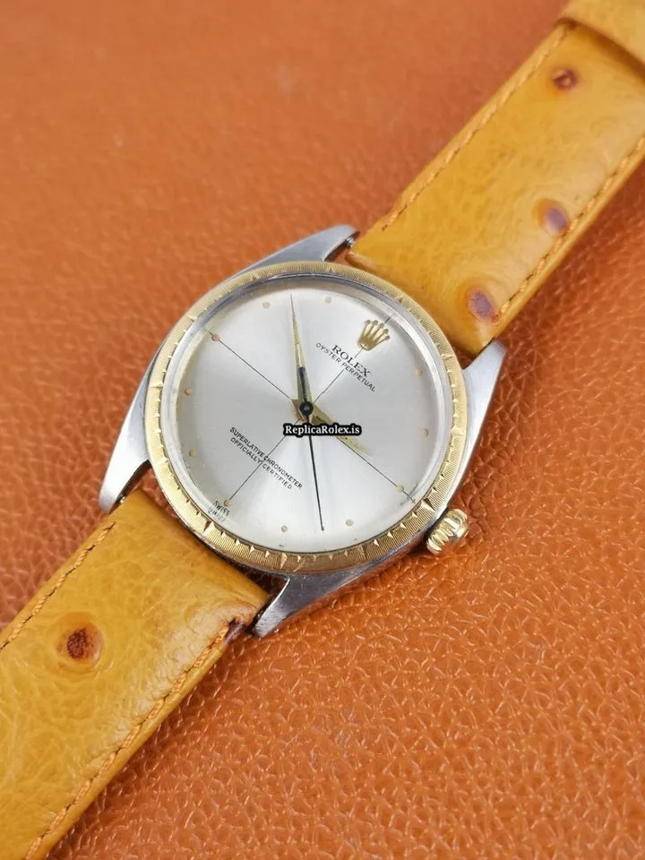 Perfect Replica Rolex Oyster Perpetual 34 1008 Caliber 1560 Automatic Movement 34mm Gold/steel Case Mens/unisex Watch - Image 14