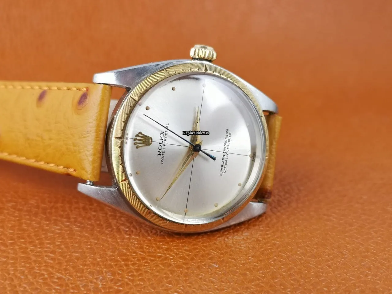 Perfect Replica Rolex Oyster Perpetual 34 1008 Caliber 1560 Automatic Movement 34mm Gold/steel Case Mens/unisex Watch - Image 3