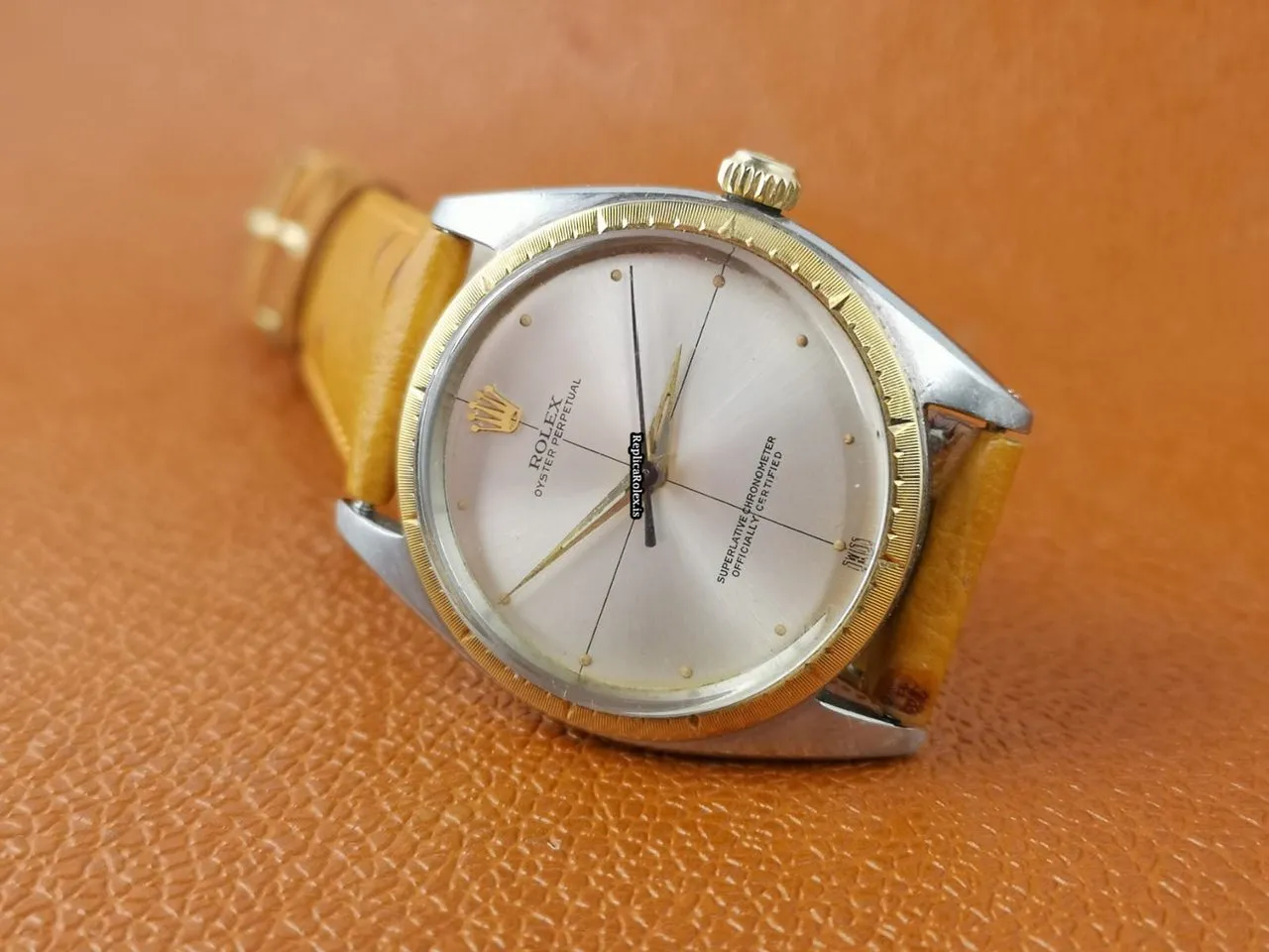 Perfect Replica Rolex Oyster Perpetual 34 1008 Caliber 1560 Automatic Movement 34mm Gold/steel Case Mens/unisex Watch - Image 6