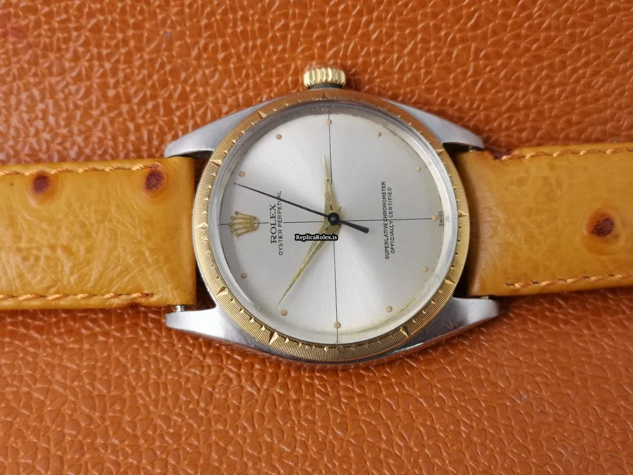 Perfect Replica Rolex Oyster Perpetual 34 1008 Caliber 1560 Automatic Movement 34mm Gold/steel Case Mens/unisex Watch - Image 8