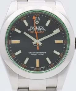 Fantastic Replica Rolex Milgauss 116400gv Caliber 3131 Automatic Movement 40mm Steel Case Mens/unisex Watch