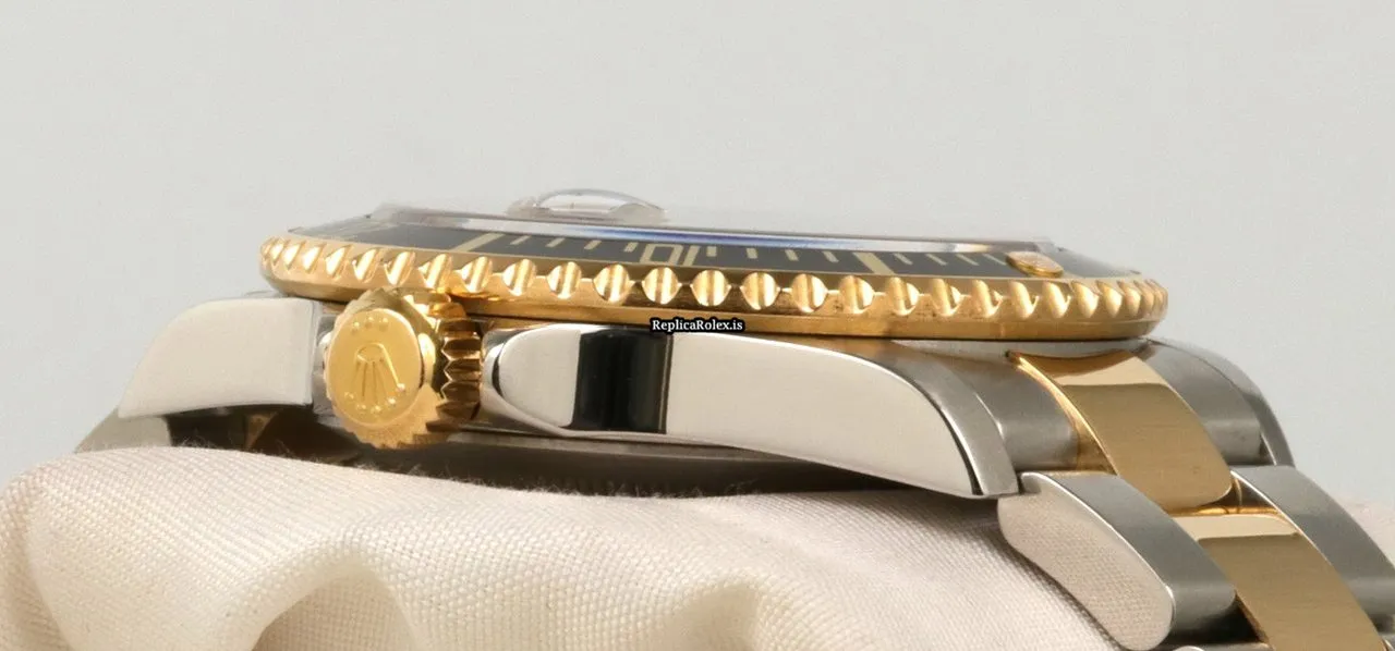 Stylish Fake Rolex Submariner Date 16613ln Caliber 3135 Automatic Movement 40mm Gold/steel Case Mens/unisex Watch - Image 7