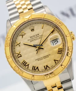 Superb Fake Rolex Datejust Turn-o-graph 16263 Automatic Movement 36mm Gold/steel Case Mens/unisex Watch