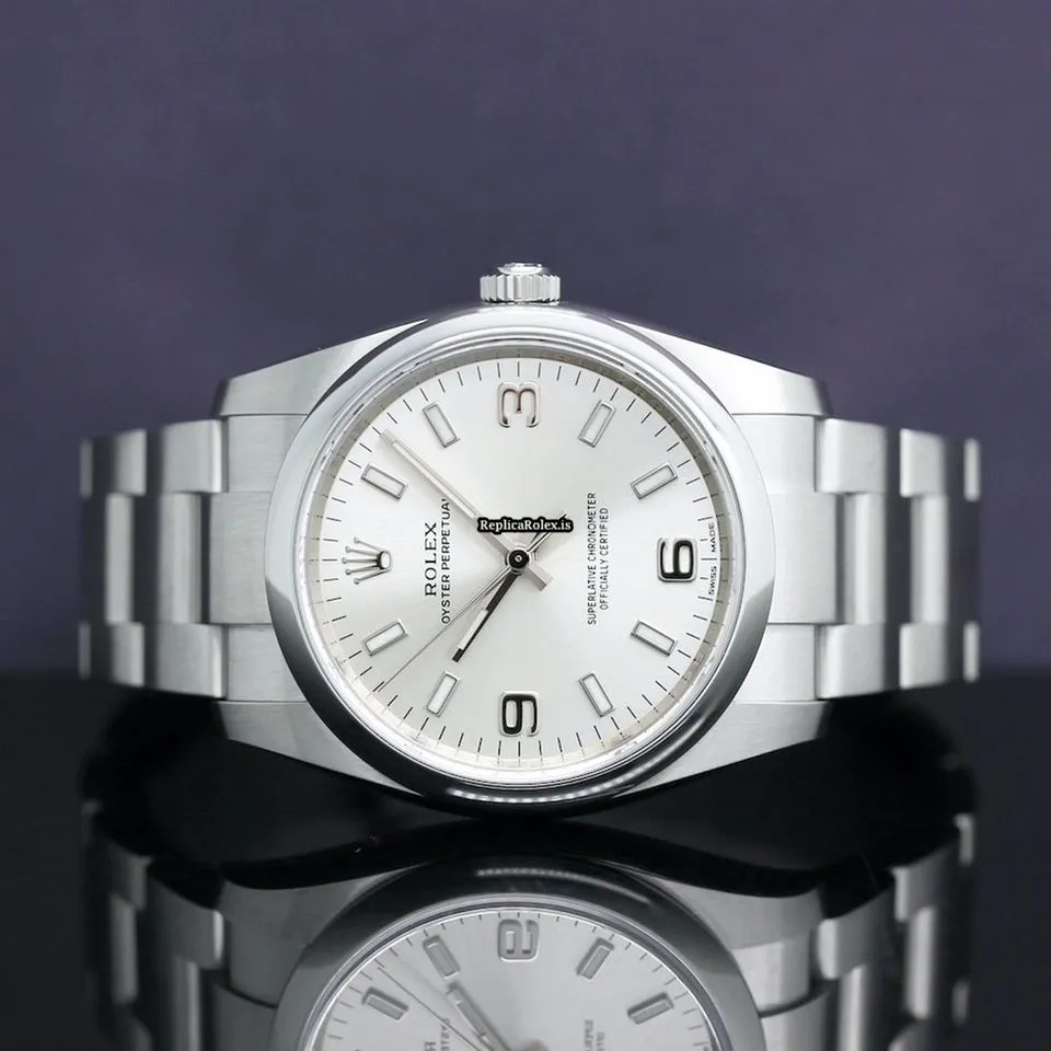 Neat Replica Rolex Oyster Perpetual 34 114200 Caliber 3130 Automatic Movement 34x42mm Steel Case Mens/unisex Watch - Image 2