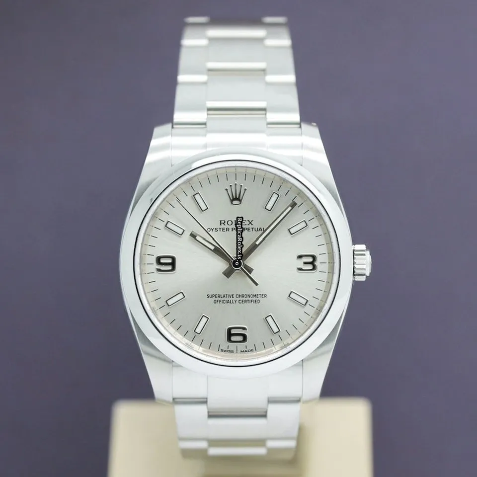 Neat Replica Rolex Oyster Perpetual 34 114200 Caliber 3130 Automatic Movement 34x42mm Steel Case Mens/unisex Watch - Image 3
