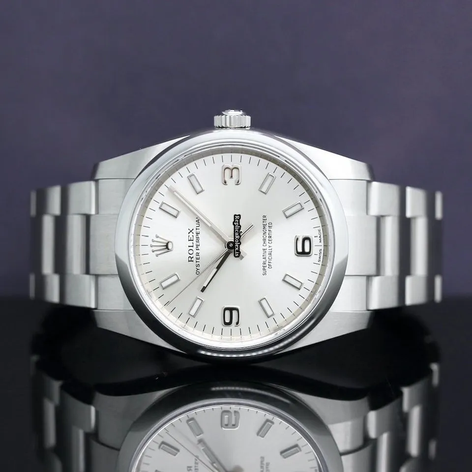 Neat Replica Rolex Oyster Perpetual 34 114200 Caliber 3130 Automatic Movement 34x42mm Steel Case Mens/unisex Watch - Image 6