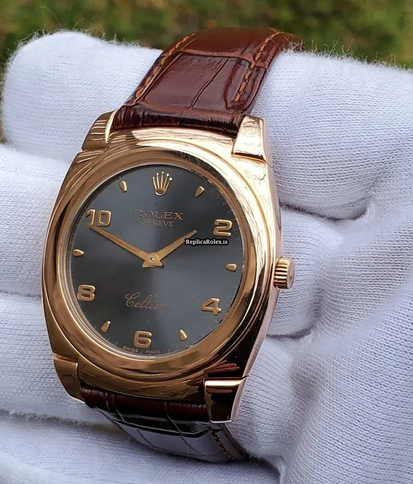 Incredible Copies Rolex Cellini 5330 Caliber 1602 Manual Winding Movement 36mm Rose Gold Case Mens/unisex Watch - Image 10