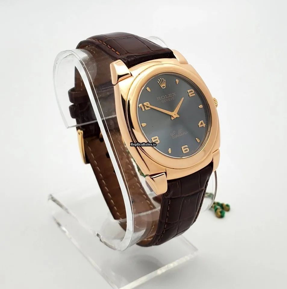 Incredible Copies Rolex Cellini 5330 Caliber 1602 Manual Winding Movement 36mm Rose Gold Case Mens/unisex Watch - Image 3
