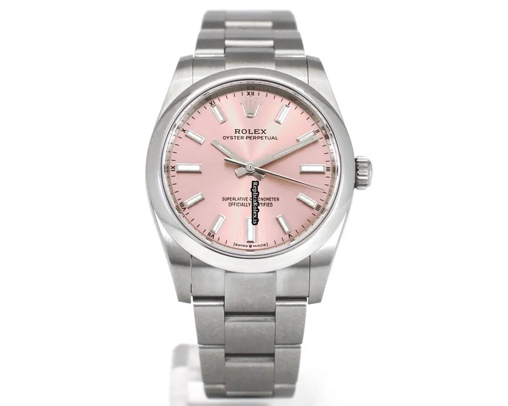 Well Made Fake Rolex Oyster Perpetual 34 124200 Caliber 2232 Automatic Movement 34mm Steel Case Mens/unisex Watch - Image 3