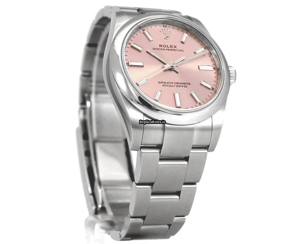 Well Made Fake Rolex Oyster Perpetual 34 124200 Caliber 2232 Automatic Movement 34mm Steel Case Mens/unisex Watch - Image 5