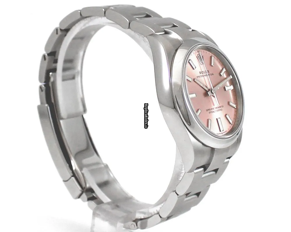 Well Made Fake Rolex Oyster Perpetual 34 124200 Caliber 2232 Automatic Movement 34mm Steel Case Mens/unisex Watch - Image 7