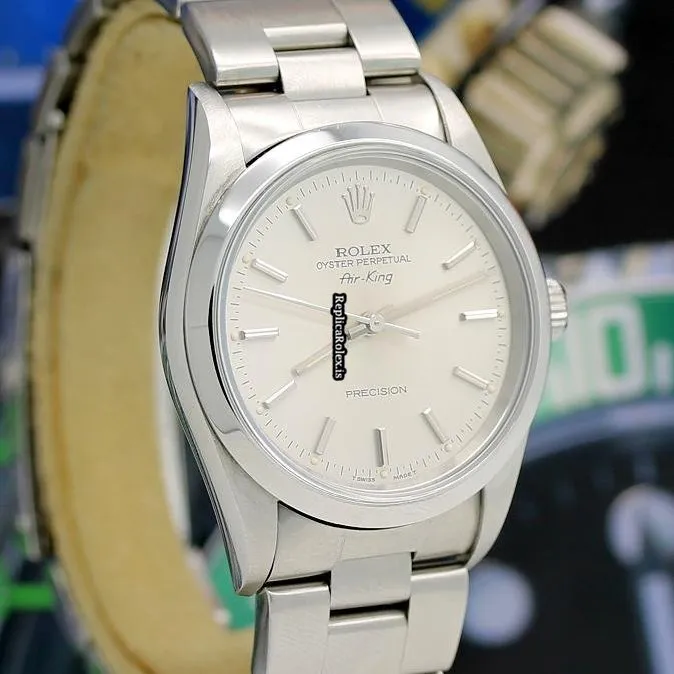 Unique Replica Rolex Air King Precision 14010 Caliber 3000 Automatic Movement 34x42mm Steel Case Mens/unisex Watch - Image 8