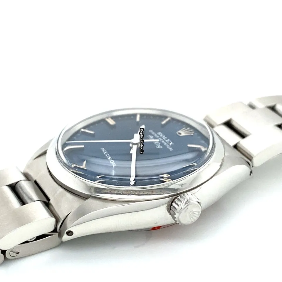 Perfect Replica Rolex Air King Precision 5500 Caliber 1520 Automatic Movement 34mm Steel Case Mens/unisex Watch - Image 3