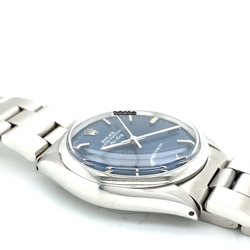 Perfect Replica Rolex Air King Precision 5500 Caliber 1520 Automatic Movement 34mm Steel Case Mens/unisex Watch - Image 4