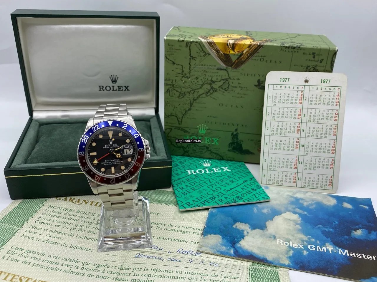 Affordable Replica Rolex Gmt-master 1675 Caliber 1570 Automatic Movement 40mm Steel Case Mens/unisex Watch