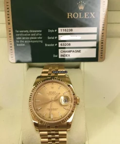 Fantastic Replica Rolex Datejust 116238 Caliber 3135 Automatic Movement 36mm Yellow Gold Case Mens/unisex Watch