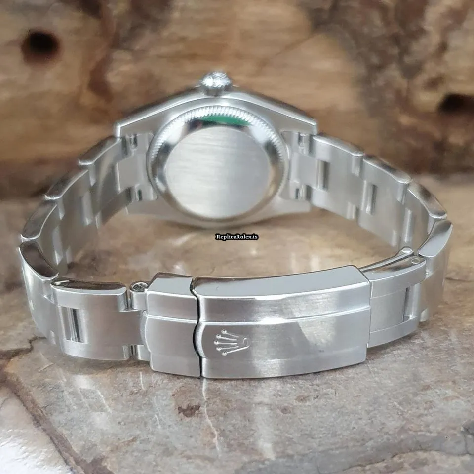 Top Replica Rolex Oyster Perpetual 26 176200 Automatic Movement 26mm Steel Case Watch - Image 5