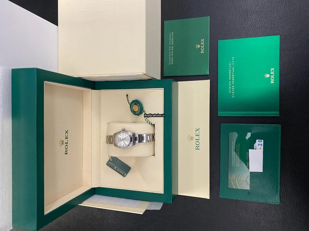 Top Replica Rolex Oyster Perpetual 26 176200 Automatic Movement 26mm Steel Case Watch - Image 6