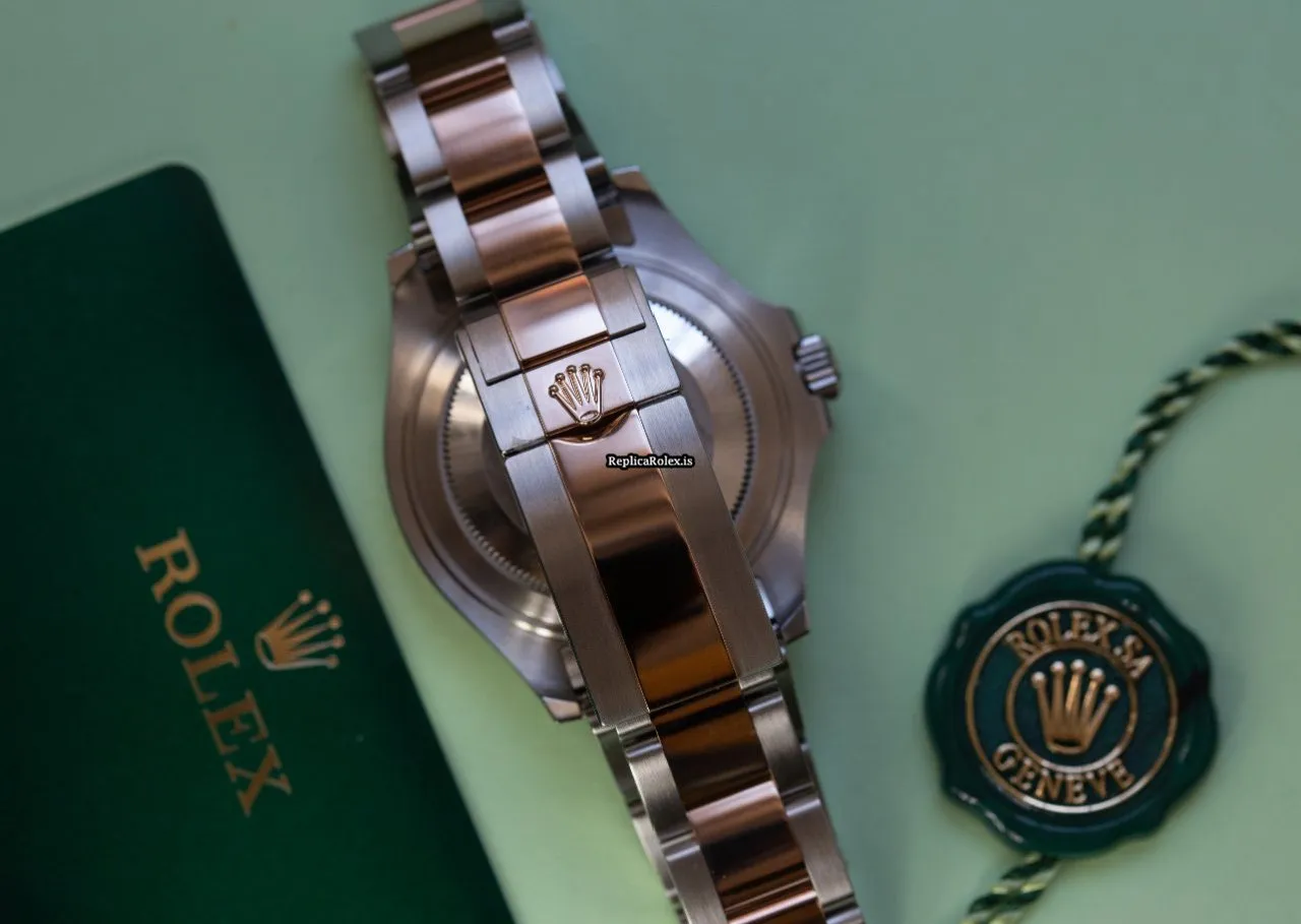 Inexpensive Imitation Rolex Yacht-master 37 268621 Caliber 2236 Automatic Movement 37mm Gold/steel Case Mens/unisex Watch - Image 2