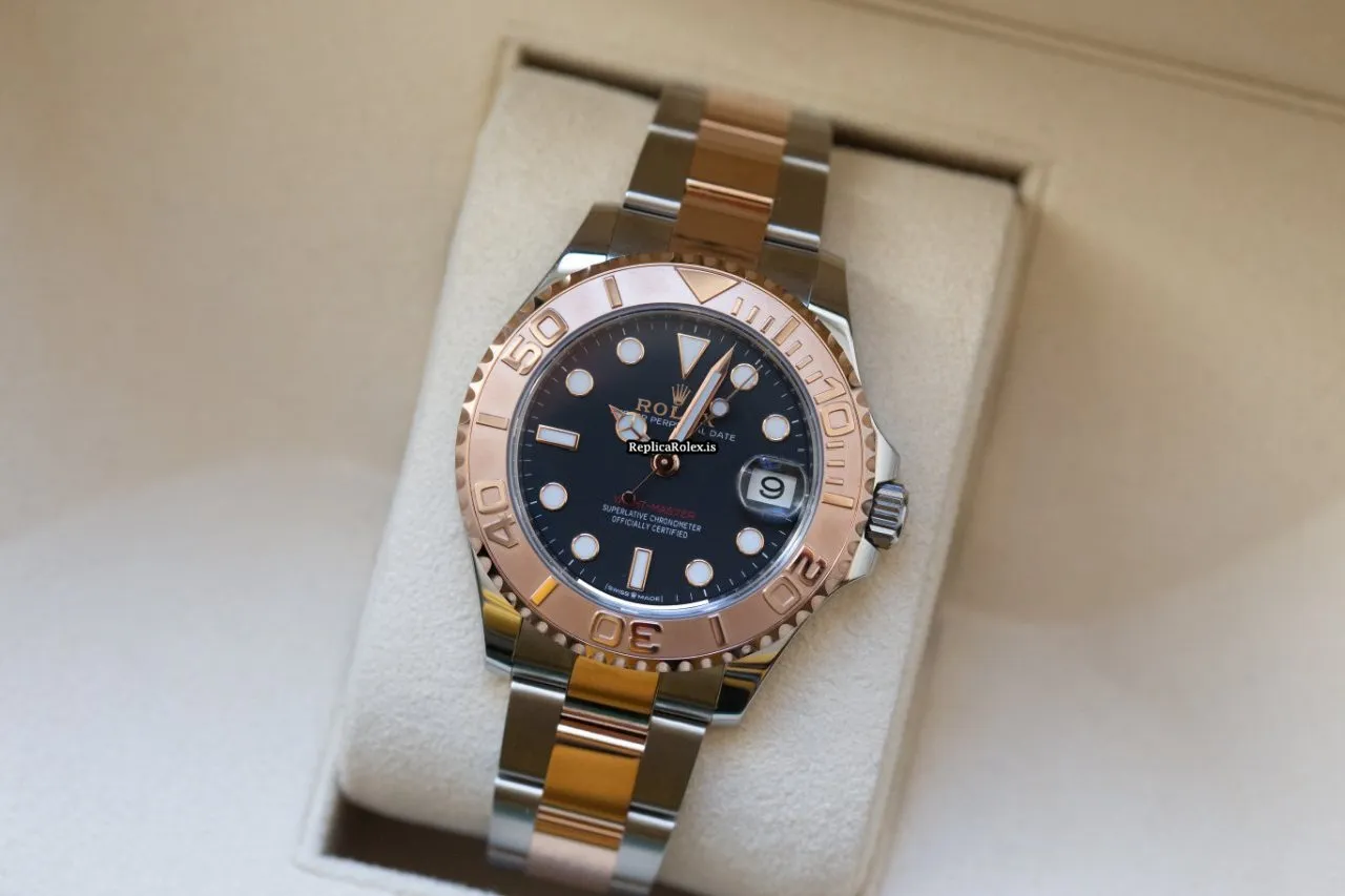 Inexpensive Imitation Rolex Yacht-master 37 268621 Caliber 2236 Automatic Movement 37mm Gold/steel Case Mens/unisex Watch - Image 3