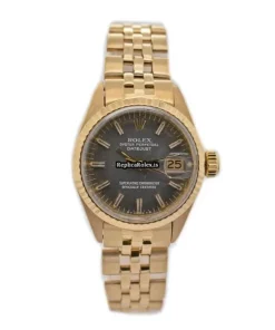 Unique Fake Rolex Lady-datejust 6917 Automatic Movement 26mm Yellow Gold Case Womens Watch