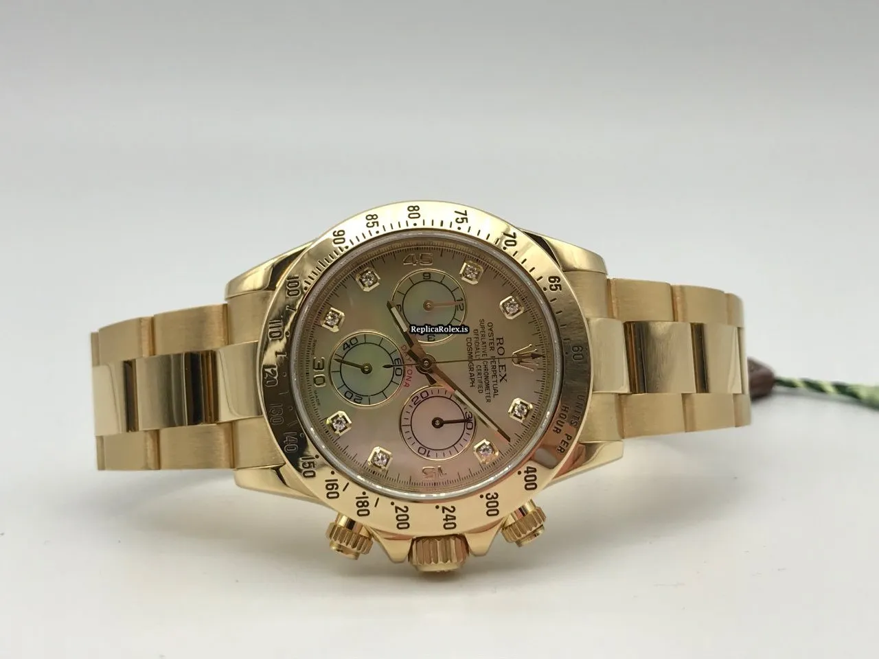 Awesome Replica Rolex Daytona 116528 Caliber 4130 Automatic Movement 40mm Yellow Gold Case Mens/unisex Watch - Image 7