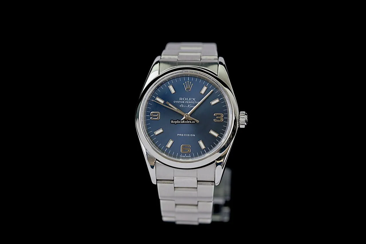 Top Replica Rolex Air King Precision 14010m Caliber 3130 Automatic Movement 34x42mm Steel Case Mens/unisex Watch