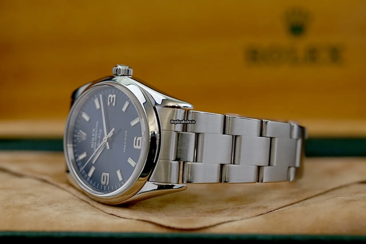 Top Replica Rolex Air King Precision 14010m Caliber 3130 Automatic Movement 34x42mm Steel Case Mens/unisex Watch - Image 14