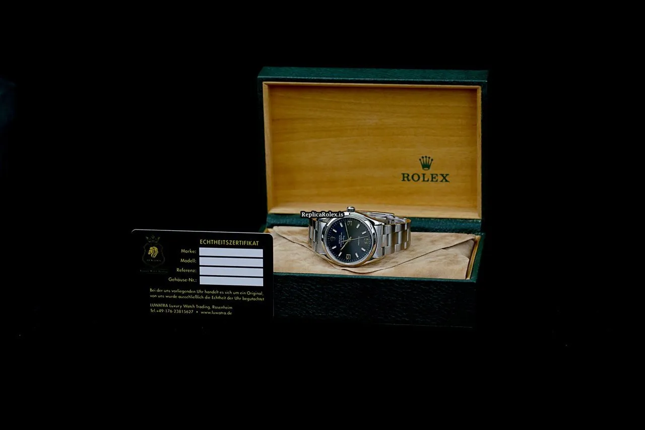 Top Replica Rolex Air King Precision 14010m Caliber 3130 Automatic Movement 34x42mm Steel Case Mens/unisex Watch - Image 16