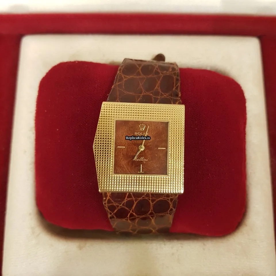 Design Replica Rolex Cellini 4017 Manual Winding Movement 28mm White Gold Case Mens/unisex Watch