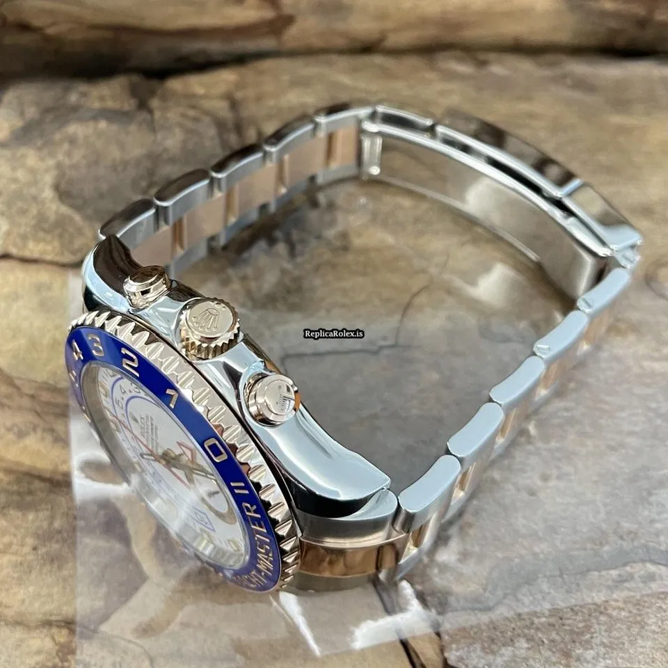 Superior Imitation Rolex Yacht-master II 116681 Automatic Movement 44mm Gold/steel Case Watch - Image 3