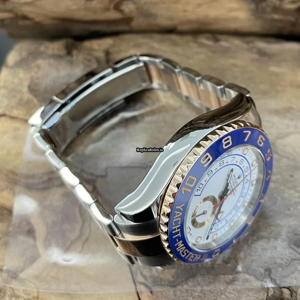 Superior Imitation Rolex Yacht-master II 116681 Automatic Movement 44mm Gold/steel Case Watch - Image 4