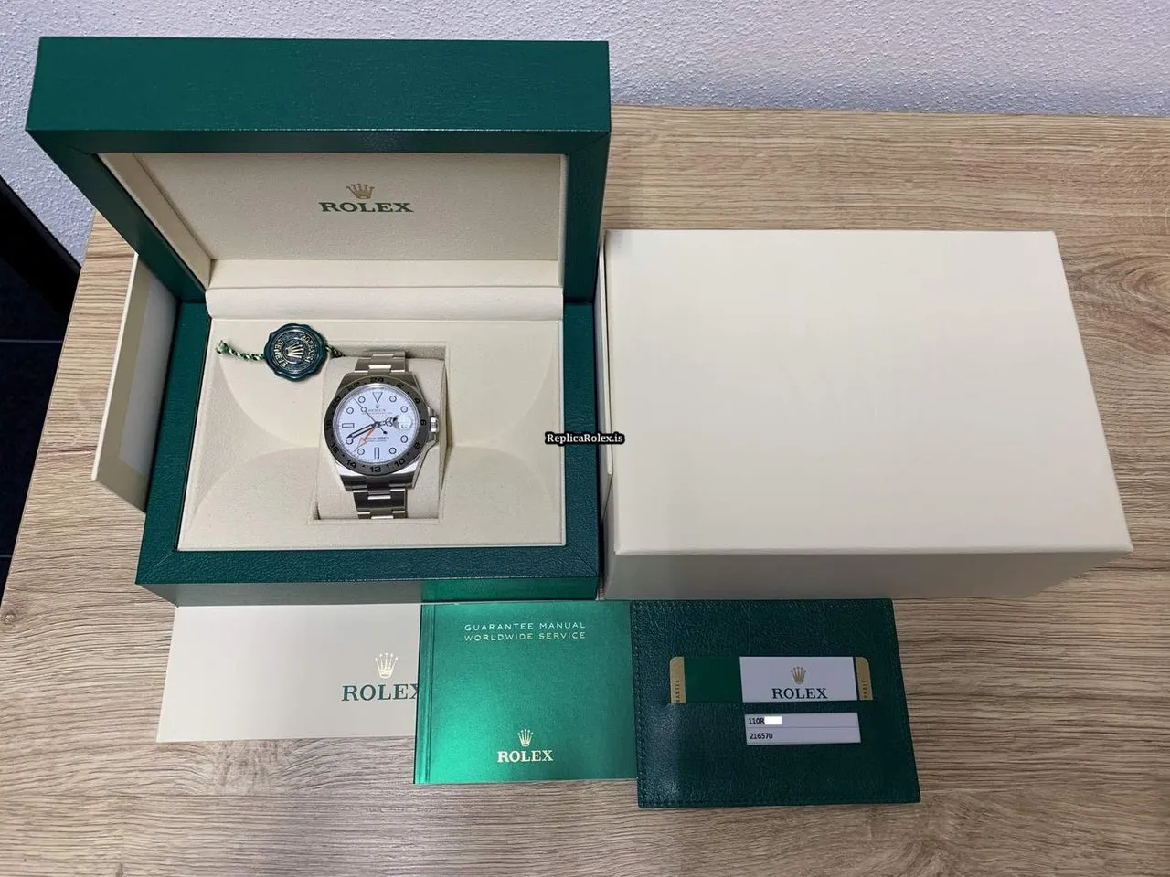 Cheap Replica Rolex Explorer II 216570 Caliber 3187 Automatic Movement 42mm Steel Case Mens/unisex Watch - Image 2