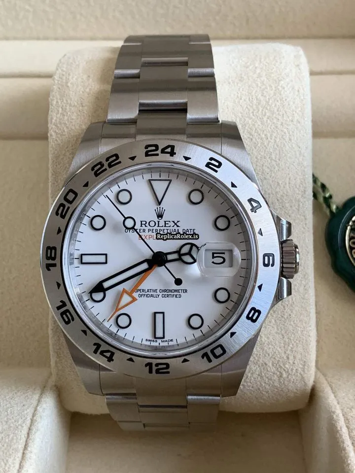 Cheap Replica Rolex Explorer II 216570 Caliber 3187 Automatic Movement 42mm Steel Case Mens/unisex Watch - Image 3