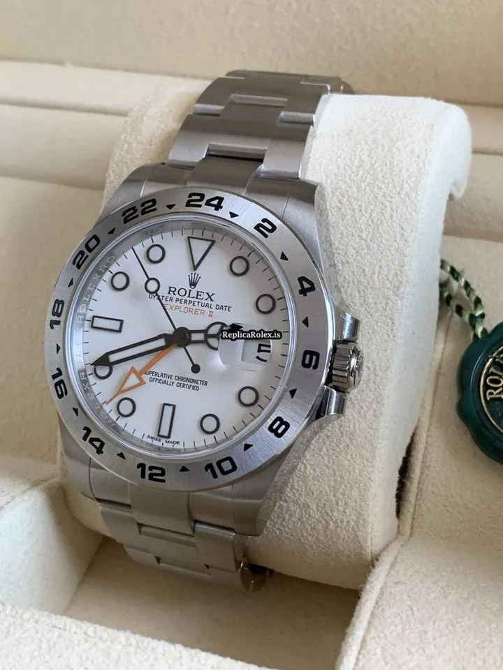 Cheap Replica Rolex Explorer II 216570 Caliber 3187 Automatic Movement 42mm Steel Case Mens/unisex Watch - Image 4