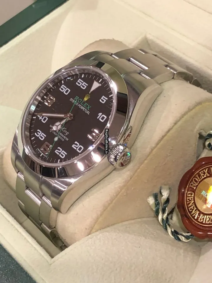 Mind-boggling Fake Rolex Air King 116900 Caliber 3131 Automatic Movement 40mm Steel Case Mens/unisex Watch - Image 4