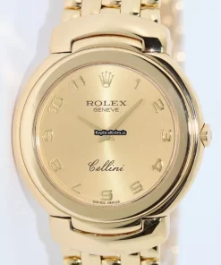 Affordable Replica Rolex Cellini 6622 Caliber 6620 Quartz Movement 33mm Yellow Gold Case Mens/unisex Watch