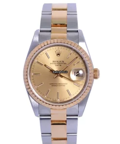 Wholesale Replica Rolex Oyster Perpetual Date 15223 Automatic Movement 34mm Gold/steel Case Mens/unisex Watch