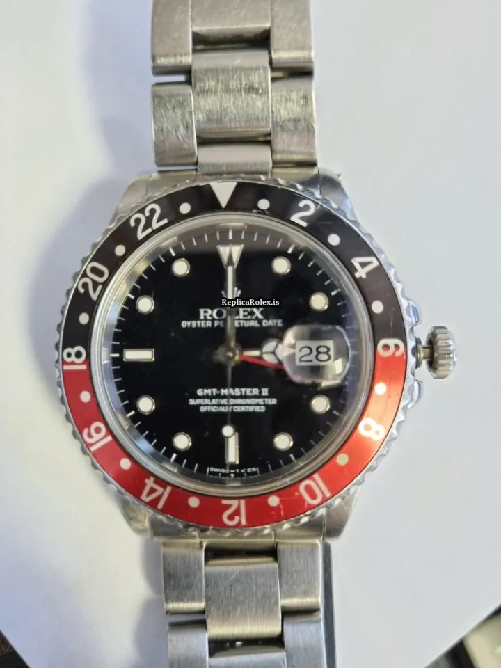 Excellent Copy Rolex Gmt-master II 16710 Caliber 3185 Automatic Movement 40mm Steel Case Mens/unisex Watch - Image 8